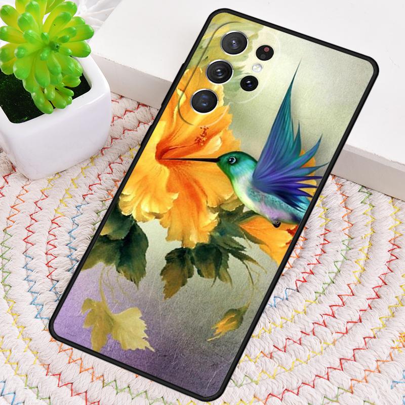Мягкий силиконовый чехол для телефона с колибри для Samsung Galaxy note 10 pro S26 S25 S24 S23 S22 S21 Plus S25Ultra Чехол