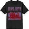 Bioworld Футболка Bon Jovi с потертостями, цвет Heather Charcoal