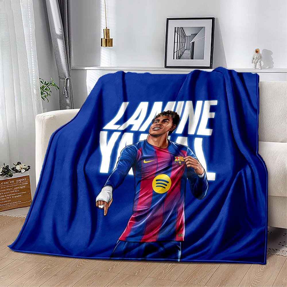 Lamine Yamal's Spain's Golden Moment Blanket Ultra-Soft Suitable for Picnics Bedding Bed All-Season Use Stylish Decor Birthday Christmas Gift Blanket