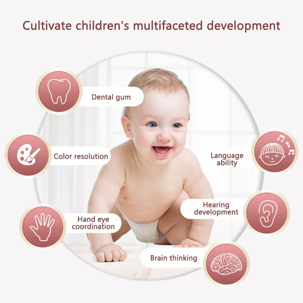 Baby Rattle Light Up Musical Rattle Toy Infant Baby Musical Sensory Sound Toys Musical Rhythm Stick