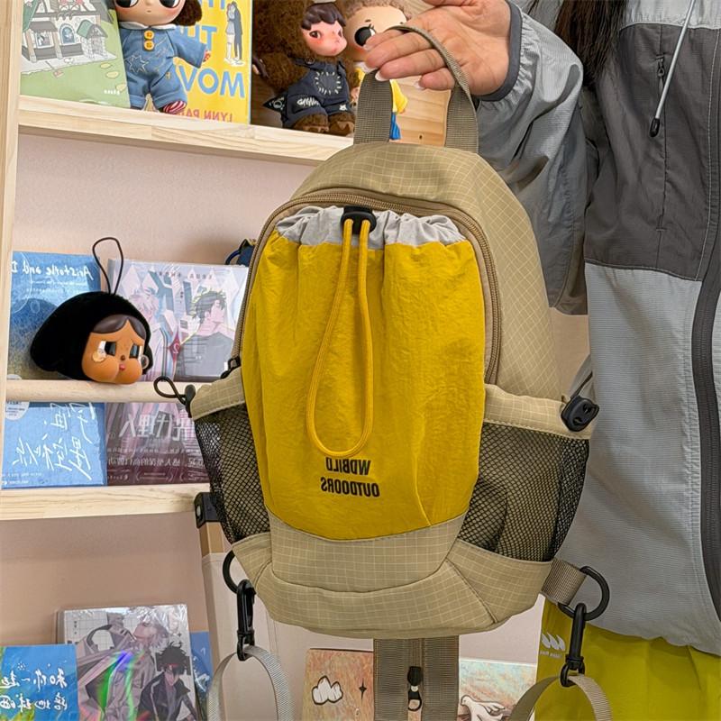 Школьная сумка уличная маленький рюкзак женский для прогулок легкий высококачественный многофункциональная сумка-мессенджер на два плеча двойного назначения походный нагрудная сумка мужской