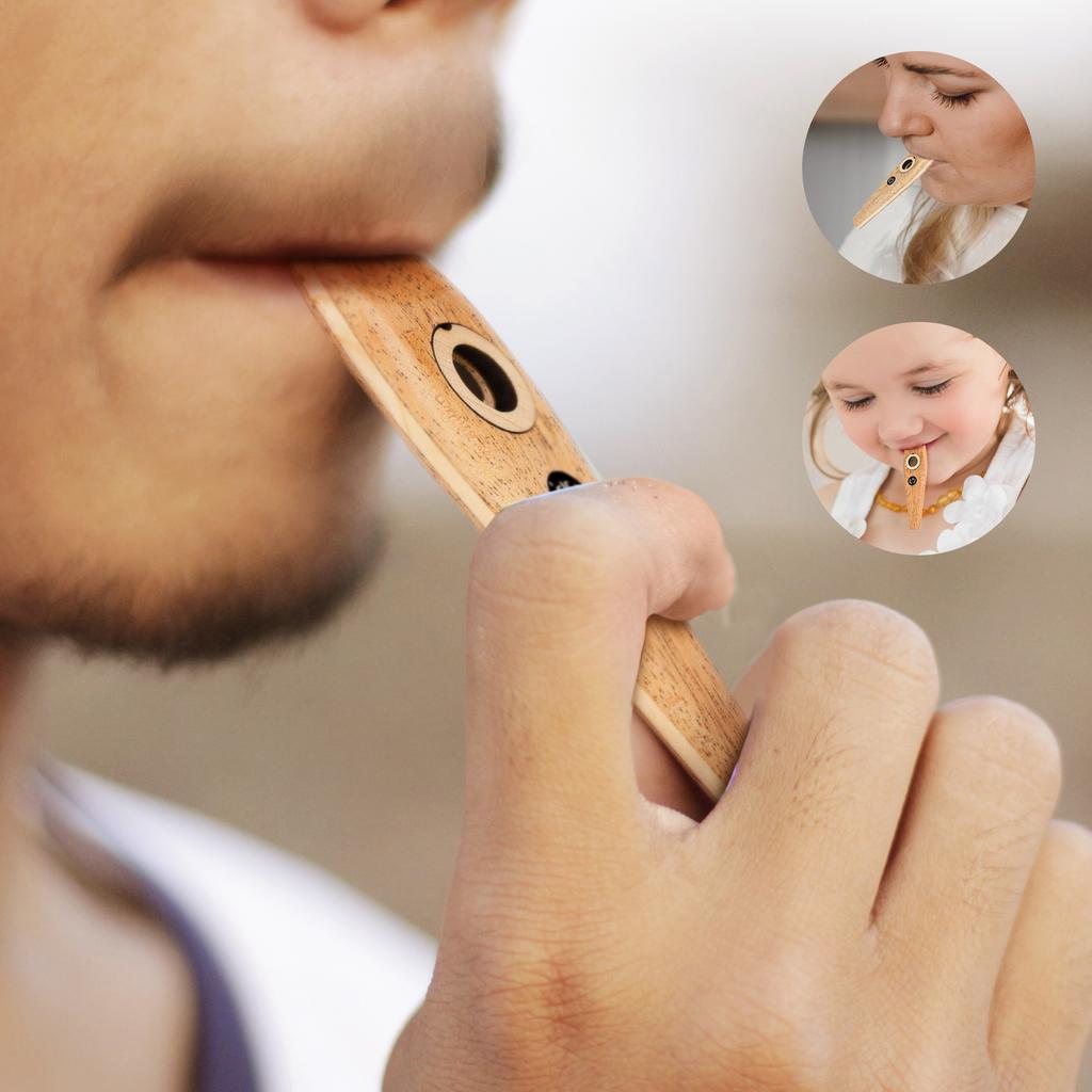 Muslady Wooden Kazoo Деревянный духовой инструмент Чрезвычайно простой в освоении и игре на музыкальном инструменте