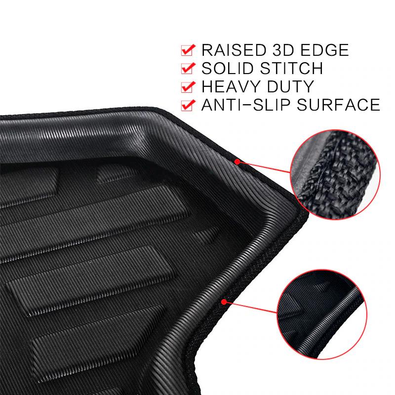 Car Trunk Mats for Lexus ES 350 ES300H Hybrid 2013~2018 Waterproof Cargo Boot Liner Tray Pads Protective Carpet 2014 Accessories