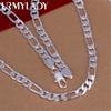 925 Sterling Silver Necklace Noble Women Men 8mm Chain Man Charm 40-75cm Fashion Jewelry