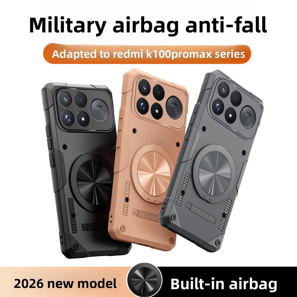Чехол для POCO F9 Ultra / F9 Pro, ТПУ, мягкий край, магнитная подставка, защитная задняя крышка, для MagSafe, беспроводная зарядка, корпус телефона