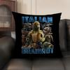 ITALlAN Brainrot Animal Cushion Cover Natural Linen Organic Fabric DoubleSided Printing Sofa Home Decor Gift Pillow Case