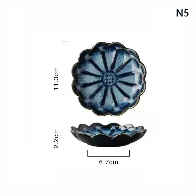 1 шт. керамическая тарелка для дегустации в форме цветка, фарфоровая тарелка для орехов, маленькая тарелка, мини-соевый соус, приправа, столовые приборы, кухонные принадлежности, аксессуары