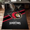 Senators Heritage Floor Mat for Living Room, Game Rooms, Office, Bedroom, Office Floor Mat Playful Design, Christmas fan gifts