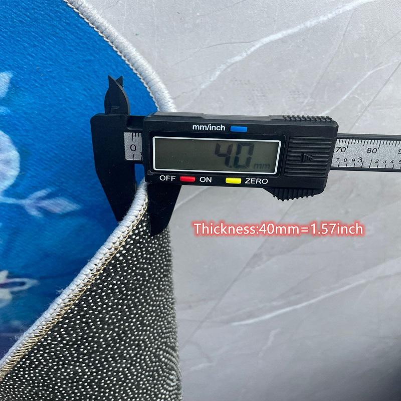 Круглый ковер с изображением мультфильма Пеппи Длинныйчулок, Ковер для гостиной, спальни, дивана, игровой комнаты, Нескользящий коврик Q0030