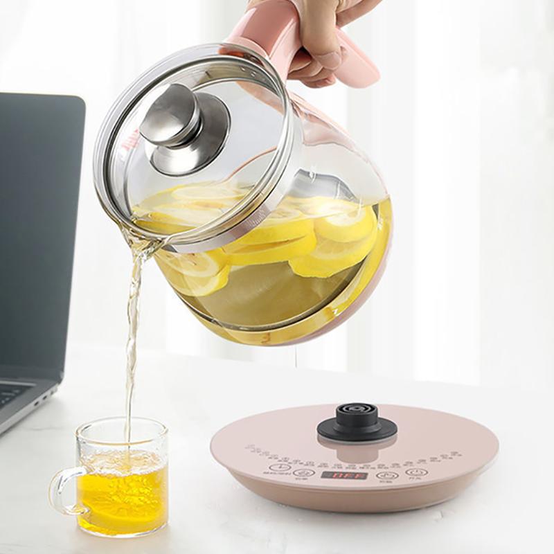 Горшок для здоровья, термостойкий стеклянный чайник, автоматический утолщающийся цветочный чайник для офиса, маленького дома