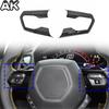 Real Carbon Fiber For Lamborghini Huracan LP610 LP580 2014-2023 Car Steering Wheel Panel Decorative Cover Car Accessories 2pcs
