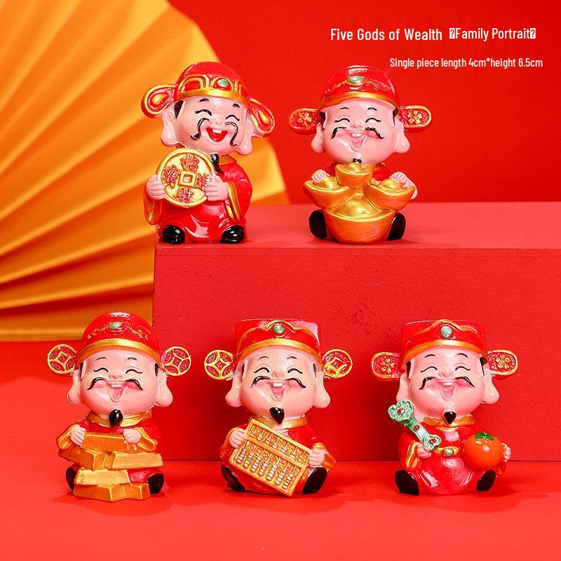 Новогоднее мультяшное украшение Бог богатства – Фигурка года Змеи, Домашний декор, Подарок