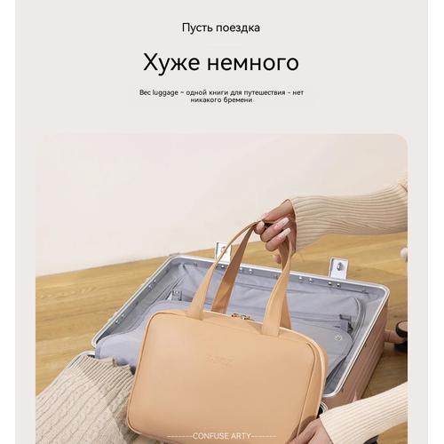 Дорожная косметичка большого объема, водонепроницаемая, женский органайзер для косметики, портативный чехол для кистей для макияжа, премиальный, новый дизайн