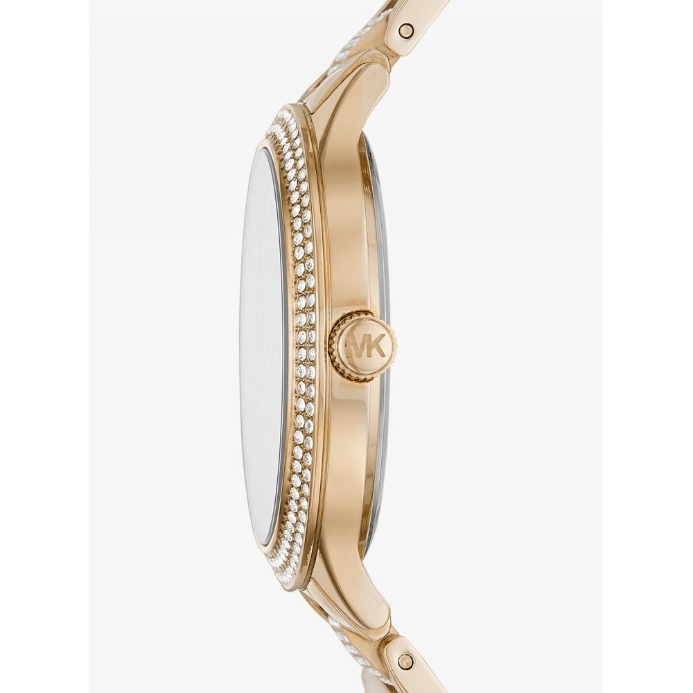Michael Kors Тонкие часы Runway 38 мм, полностью покрытые глиттером, Mk3632710