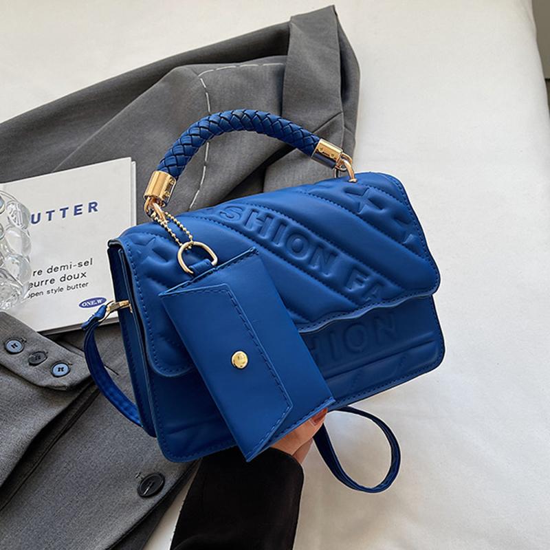 Yogodlns Модная женская квадратная сумка через плечо Samll из искусственной кожи, винтажная однотонная сумка через плечо с верхней ручкой и небольшим кошельком