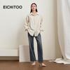 Полосатая рубашка с длинным рукавом EICHITOO