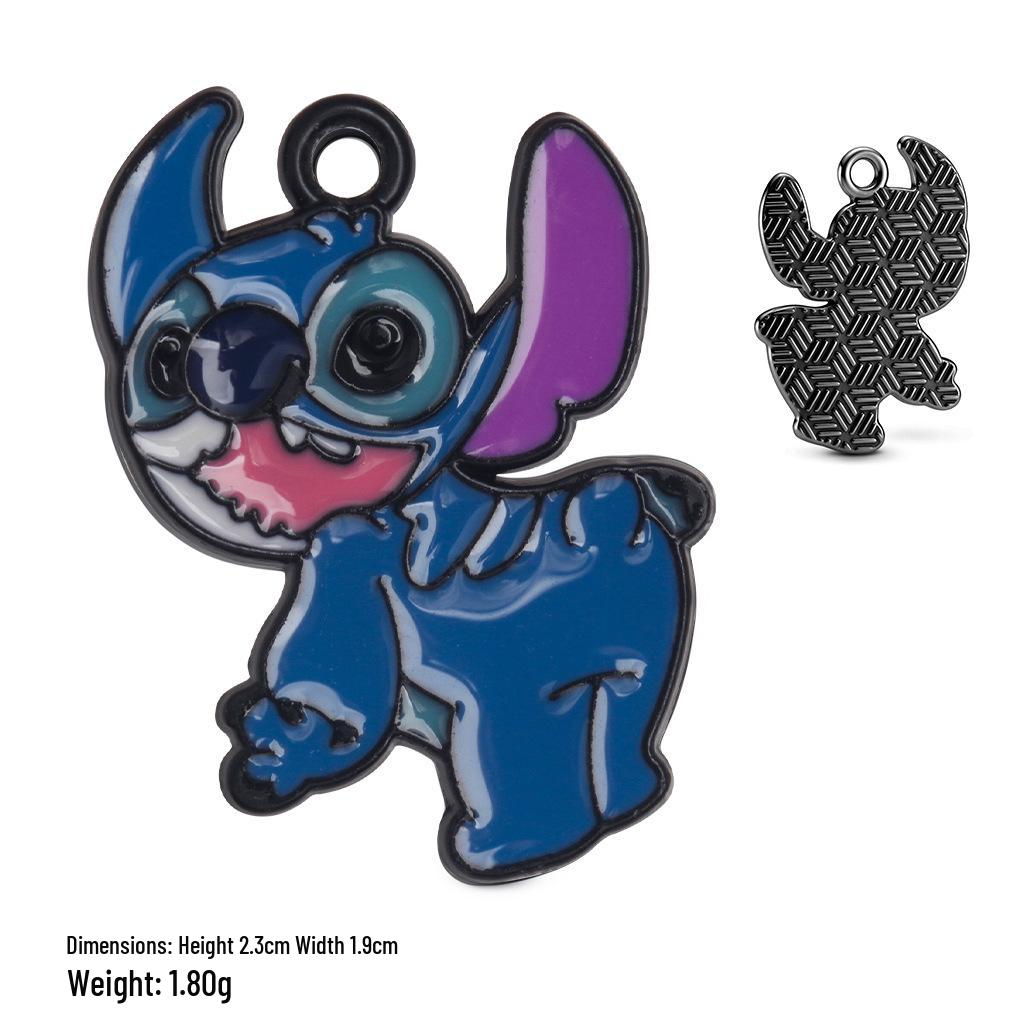 Мультяшные подвески-шармы с капающим маслом: Серия Stitch для браслетов и брелоков своими руками