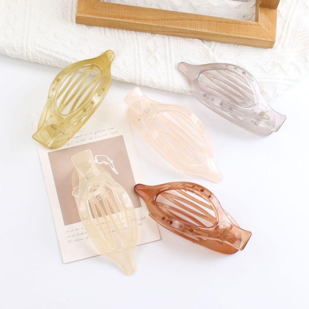 Модные заколки для волос с клювом утки, летние плоские заколки-крабы, новые большие акриловые заколки-шпильки