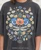 Vintage Dragonfly Floral Graphic Comfort Colors® Tshirt, Botanical Retro Butterfly Faded Tee, Nature Y2K Streetwear Cottagecore Gift