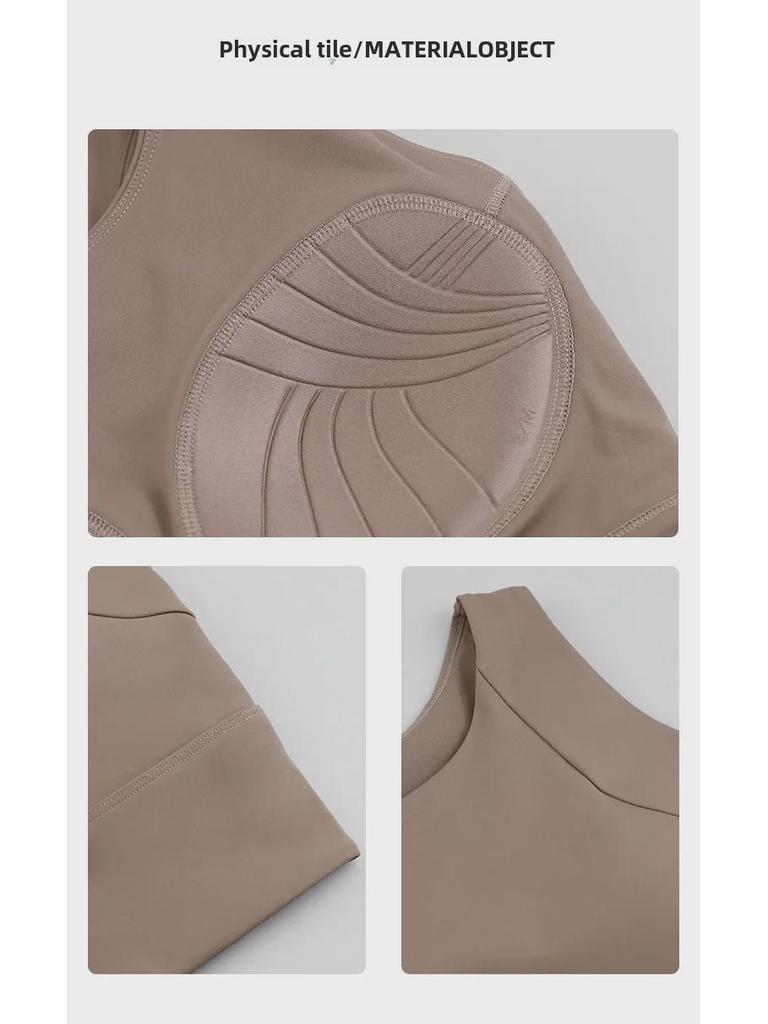 Высокопрочный жилет для йоги со встроенной чашкой и ударопрочной спинкой