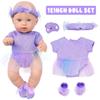 Butterfly Bay 12-inch Super Realistic Reborn Baby Doll & Soothing Set