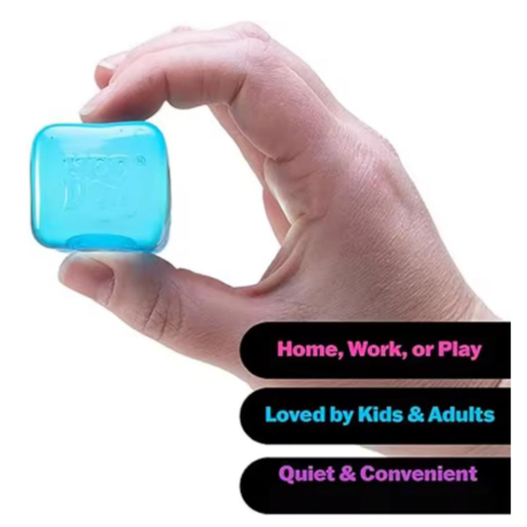 Schylling Needoh Nice Cube Sensory Fidget Cube Stress Relief Squishy Cube Anti-Anxiety Squeeze Object For Focus Population