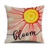 Наволочка Подсолнух Стиль Домашнее Украшение Цветочный Принт Диванная Подушка Подушка для Спальни