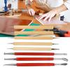 8 шт. DIY Handmade Leather Craft Stylus Tool Spoon Double Head Point Drill Pen Kit Set