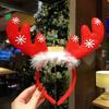 2024 New Year Christmas Hair Bands Cute Deer Horn Santa Claus Tree Headwear Hair Accessories For  Xmas Gifts Party Supplies