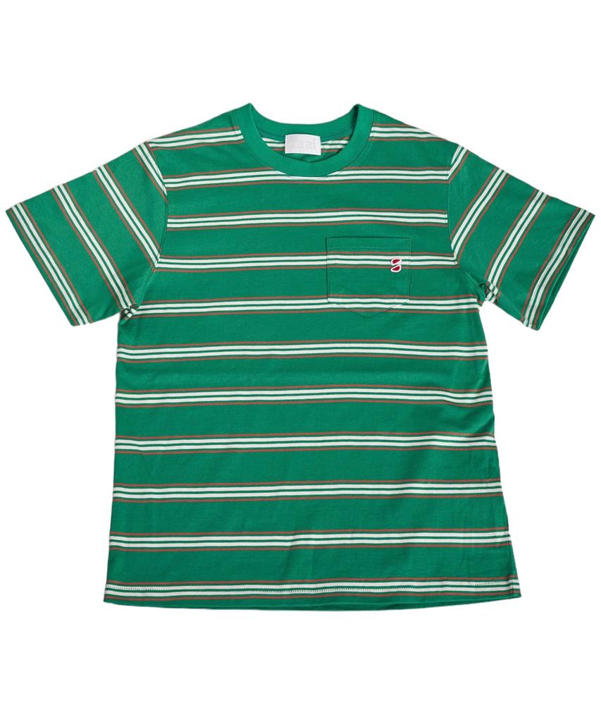 SAAI Multi-Stripe Tee Green