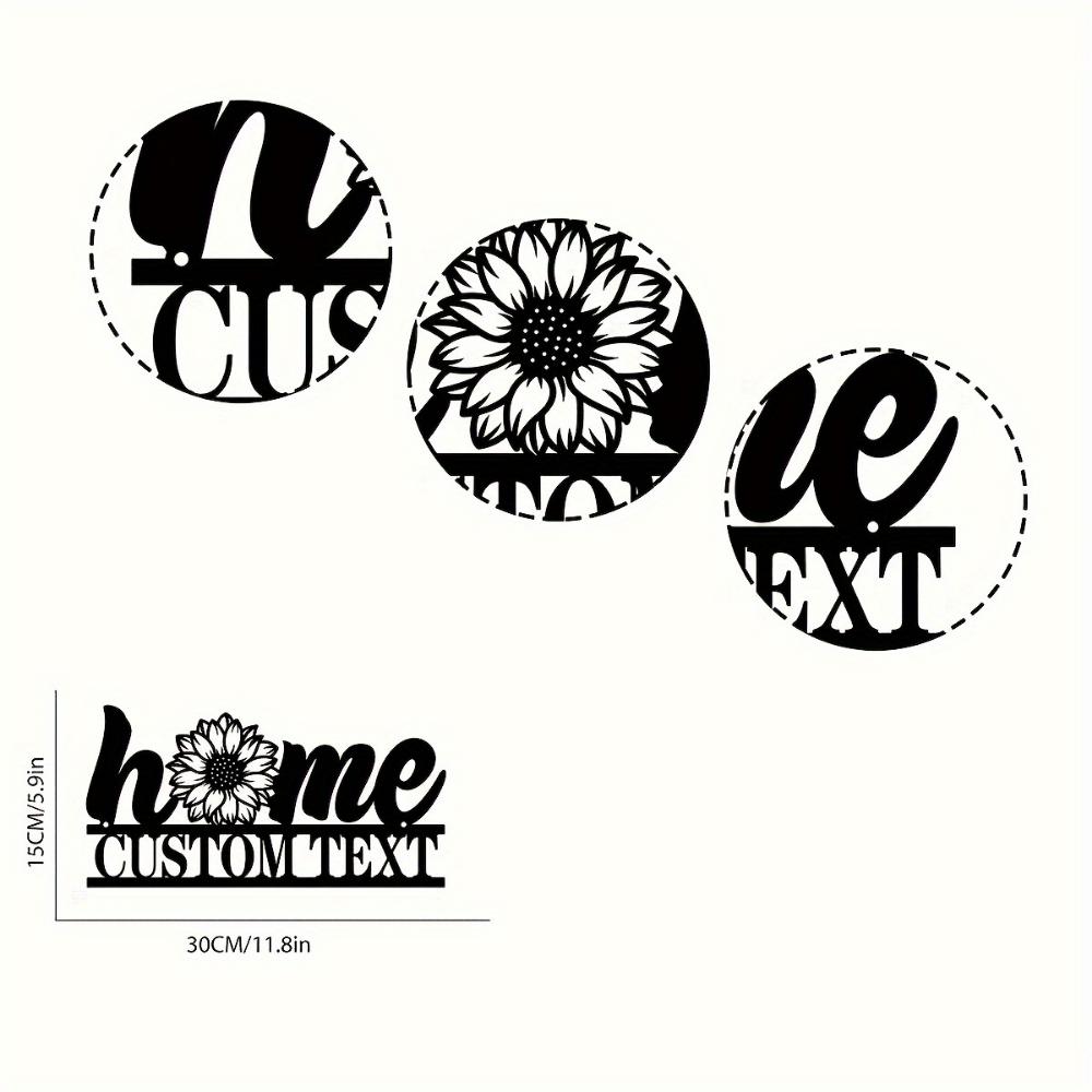 Metal Wall Art Sunflower Vintage Home Decor Personalized Gift for Garden