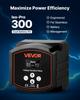 VEVOR Dual Battery Isolator, 12V 300 Amp, Manual and Automatic VSR Voltage Sensitive Relay with LCD Screen