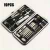 Профессиональный набор для маникюра и педикюра из 8/19 предметов, современные кусачки для ногтей из легированной стали с прямым лезвием, кусачки для кутикул и инструменты