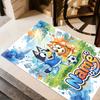 Autumn Forest Friends Customizable Name Area Rug Perfect for Playrooms Study room Entryway Dormitory Antislip Carpet Anime Office Decor