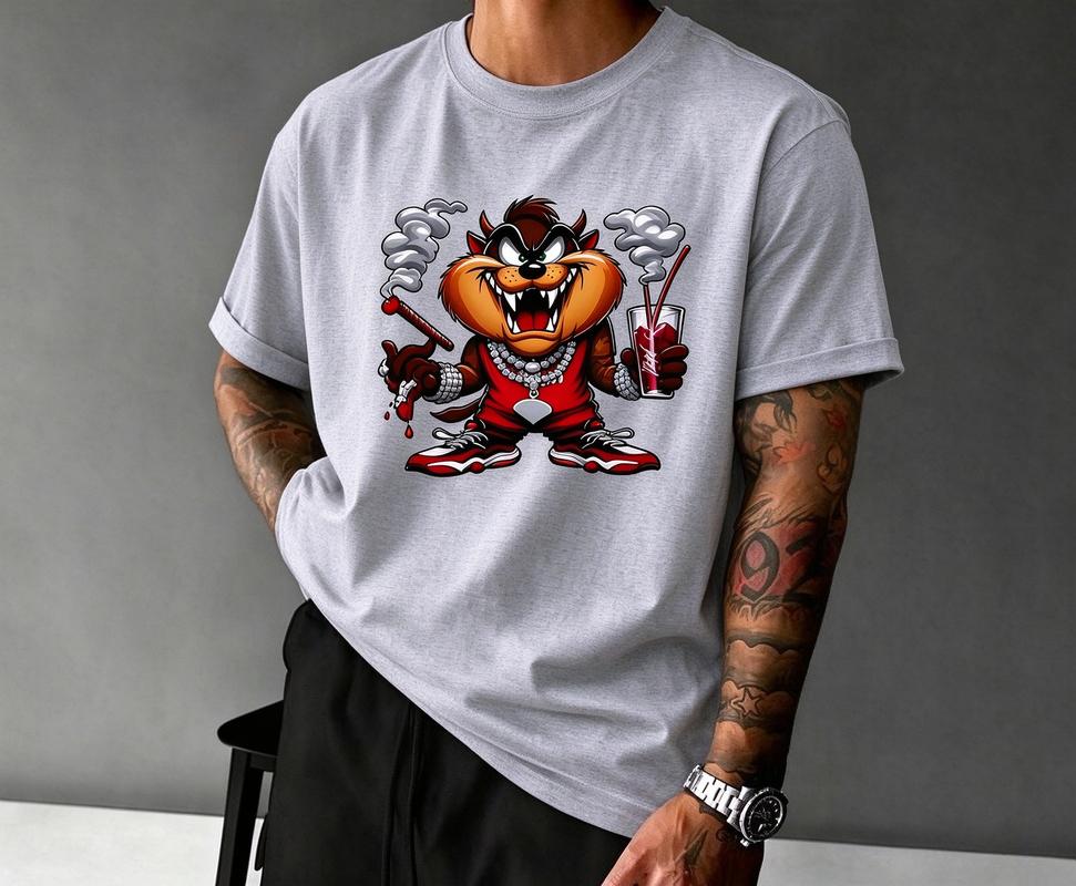 Vintage Cartoon Tshirt Hip Hop Style Graphic Print Short Sleeve Casual Tee Gift For Cartoon Fans Street Fashion Unisex Y2k Tops