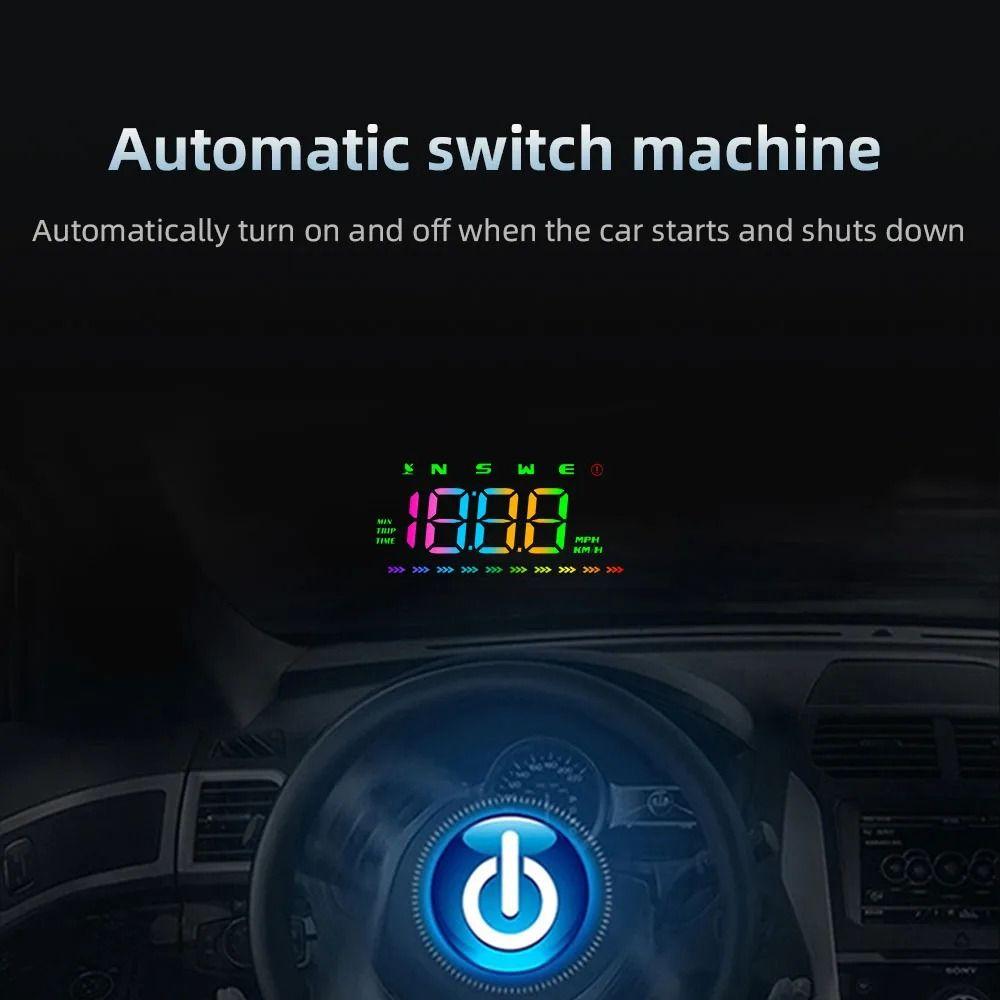 HUD Car Head Up Display Portable Windshield Projector GPS Digital Speedometer Speed Meter