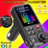 FM Transmitter 1.8 Inch Color Screen Wireless Handsfree Car Kit QC3.0 Fast Charging Treble Bass Sound Car Mp3 Player