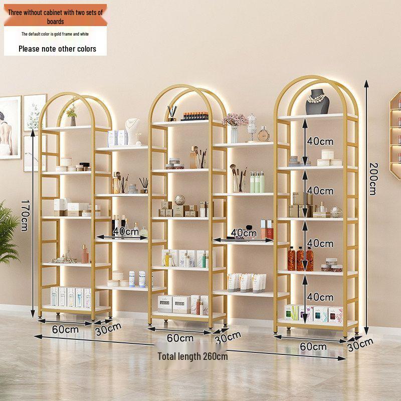Multi-layer Display Rack for Cosmetics & Nail Salon Storage