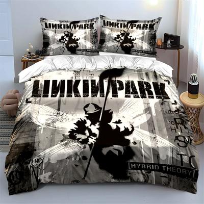 Linkin Park Hybrid Theory Постельное белье Постельное белье Комплект пододеяльника Пододеяльник Наволочки (1*Пододеяльник 2*Наволочки, без одеяла)