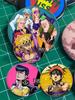 32/44/58 мм JoJo's Bizarre Adventure Значок для рюкзаков Круглые пластиковые эмалированные значки и броши Креативный значок в виде мультяшной фигурки Подарки