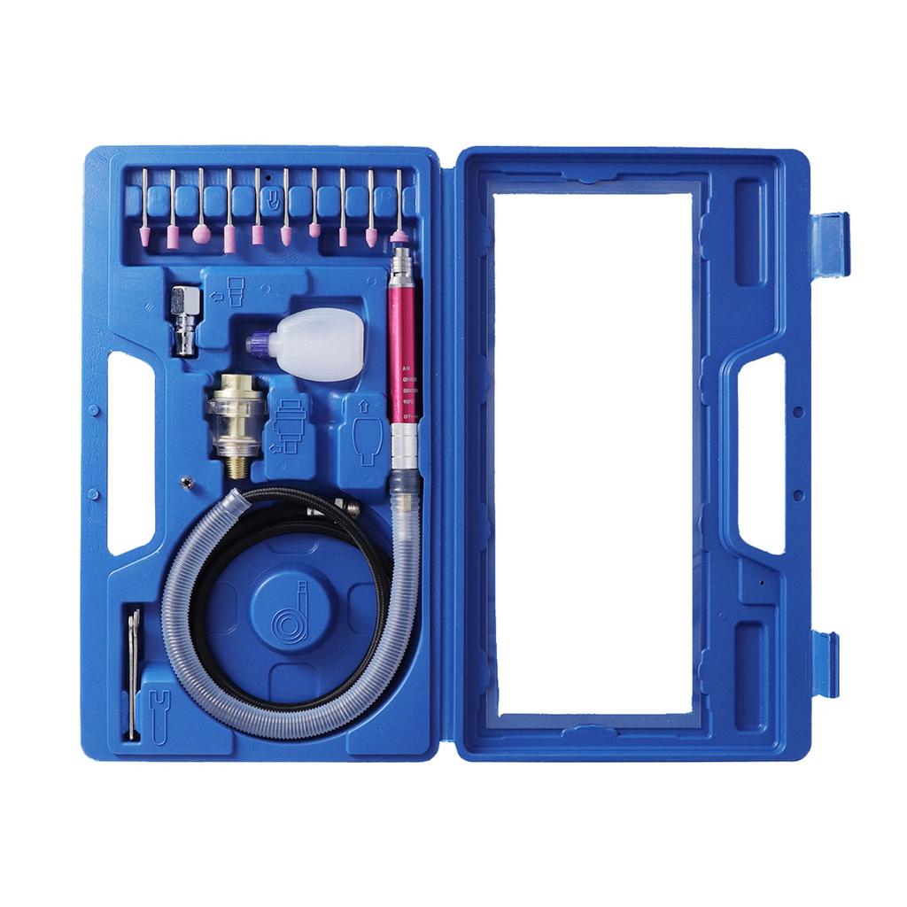 17Pcs Air Micro Grinder Kit Light Mini Pencil Polishing Tool for Jewelry Cleaning