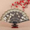 Ручной веер в винтажном стиле, яркий цвет, изысканный узор, тонкая работа, ультралегкий, тканевый, ретро, китайский стиль, складной веер, реквизит для фотографии