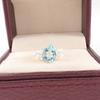 Драгоценный камень Голубой Топаз Небо 925 Стерлинговое Серебро Ювелирное Изделие Ручной Работы Женское Помолвочное Кольцо RR-59-8