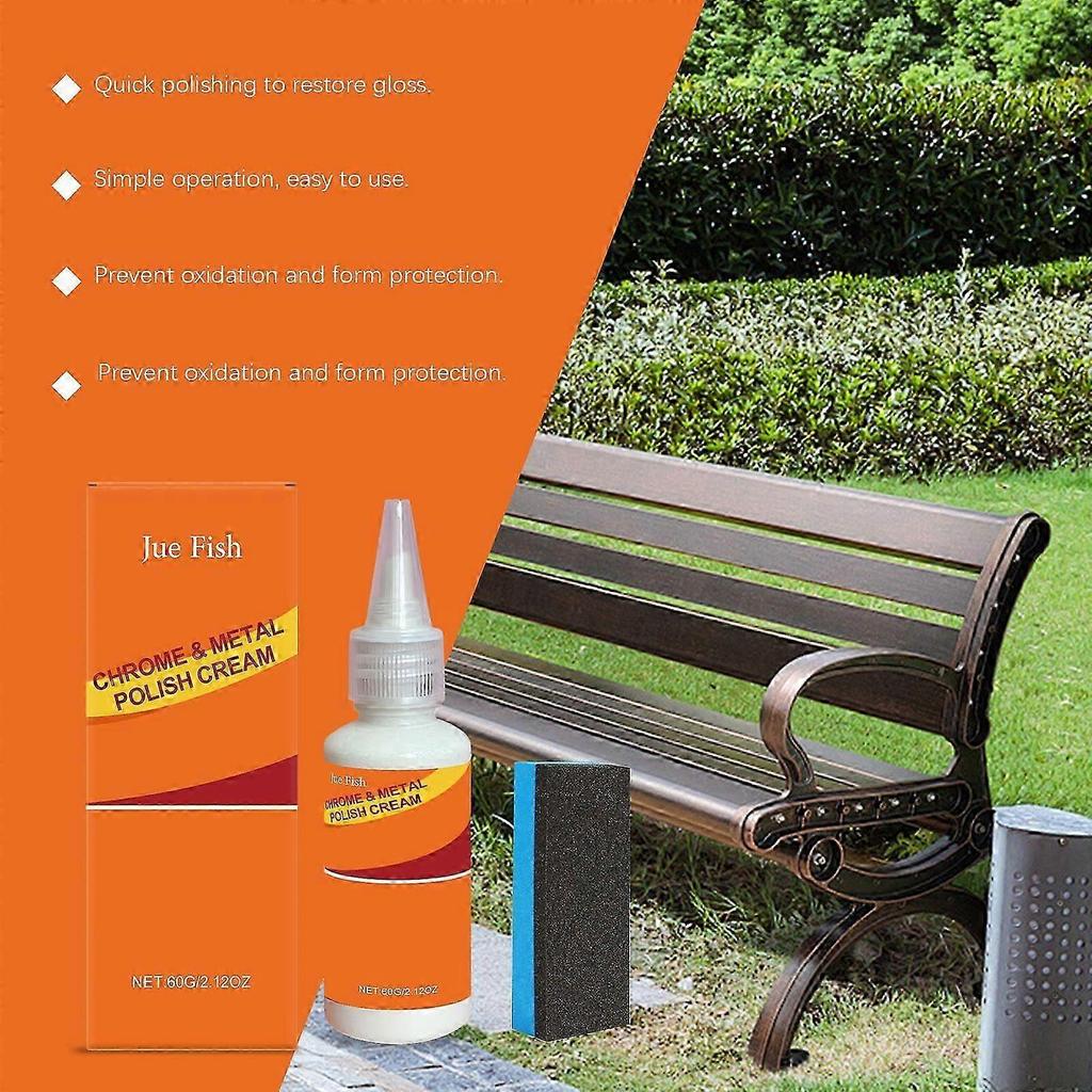 Metal Polishing Paste for Rust Prevention & Mirror Finish - Easy Clean & Protect
