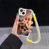 Чехлы для телефонов Ae76 Dog Color Doodle Design Soft для iPhone 16 15 14 13 12 11 Pro Max 8 Plus XR с ремешком на запястье, защитным шнурком для углов, задняя крышка