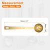 uxcell Single Measuring Spoon, 1 Tablespoon (3 Teaspoons, 15ml), 304 Stainless Steel, Single Small Square Bowl Measuring Spoon with Long Handle, Gold