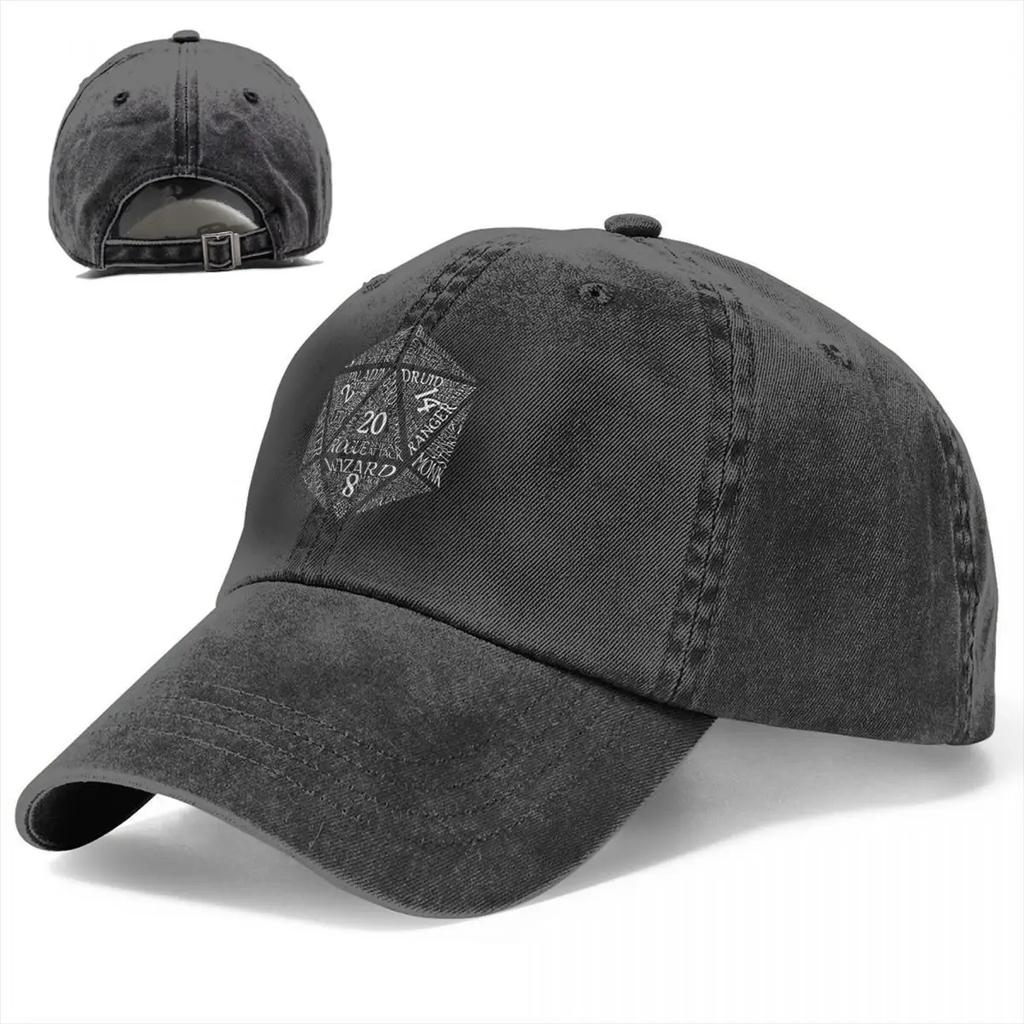Стираная мужская бейсболка Table Top RPG D20 Trucker Snapback Кепка Dad Hat DND Game Golf Hats