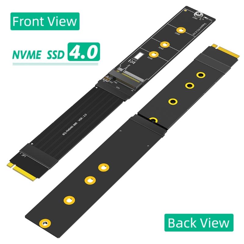 Кабель-удлинитель PCIe 180 градусов для M.2 NVME SSD, поддержка двух протоколов SATAs NVME, совместимый, несколько длин