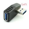 New USB 3.0 Right & Left Angle Connector Male To Female 90 Degree Adapter Converter