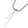 Elegant Tassel Geometric Pendant Chain Woman Clavicle Choker Neck Jewelry Korean Necklace Crystal
